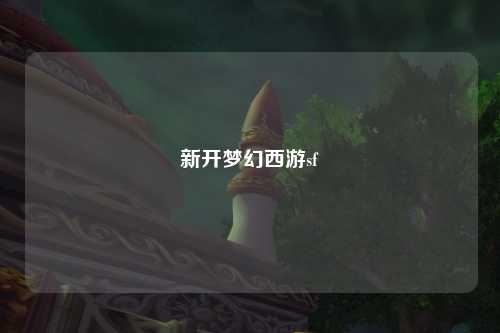 新开梦幻西游sf