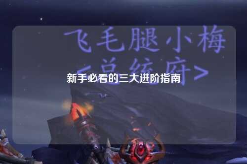 新手必看的三大进阶指南